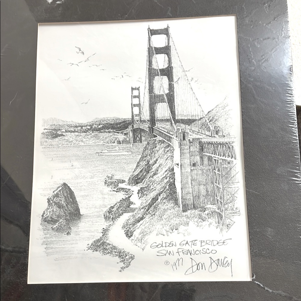 Golden Gate Bridge Sketch circa 1977